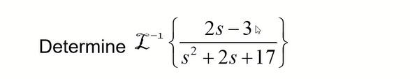 Determine ¹
2S-3D
2
S² +2s +17