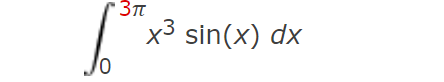 x3 sin(x) dx
