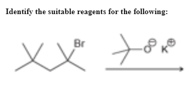 Identify the suitable reagents for the following:
Br
