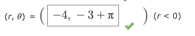 (r, 0)
-4, – 3+ a
(r < 0)
