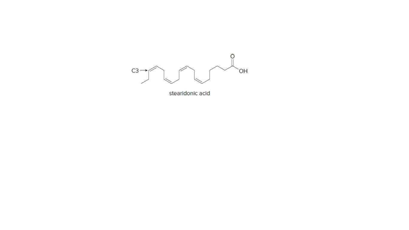 C3 -
HO.
stearidonic acid

