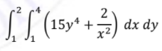 (15y*
dx dy
x²
