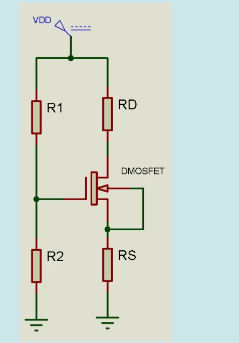 VDD
R1
RD
DMOSFET
R2
RS
