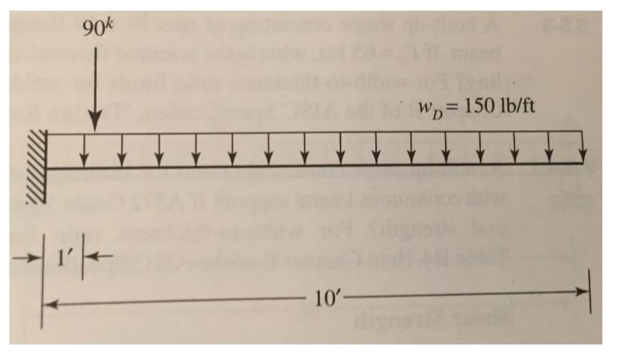 90k
W,= 150 lb/ft
10'-
