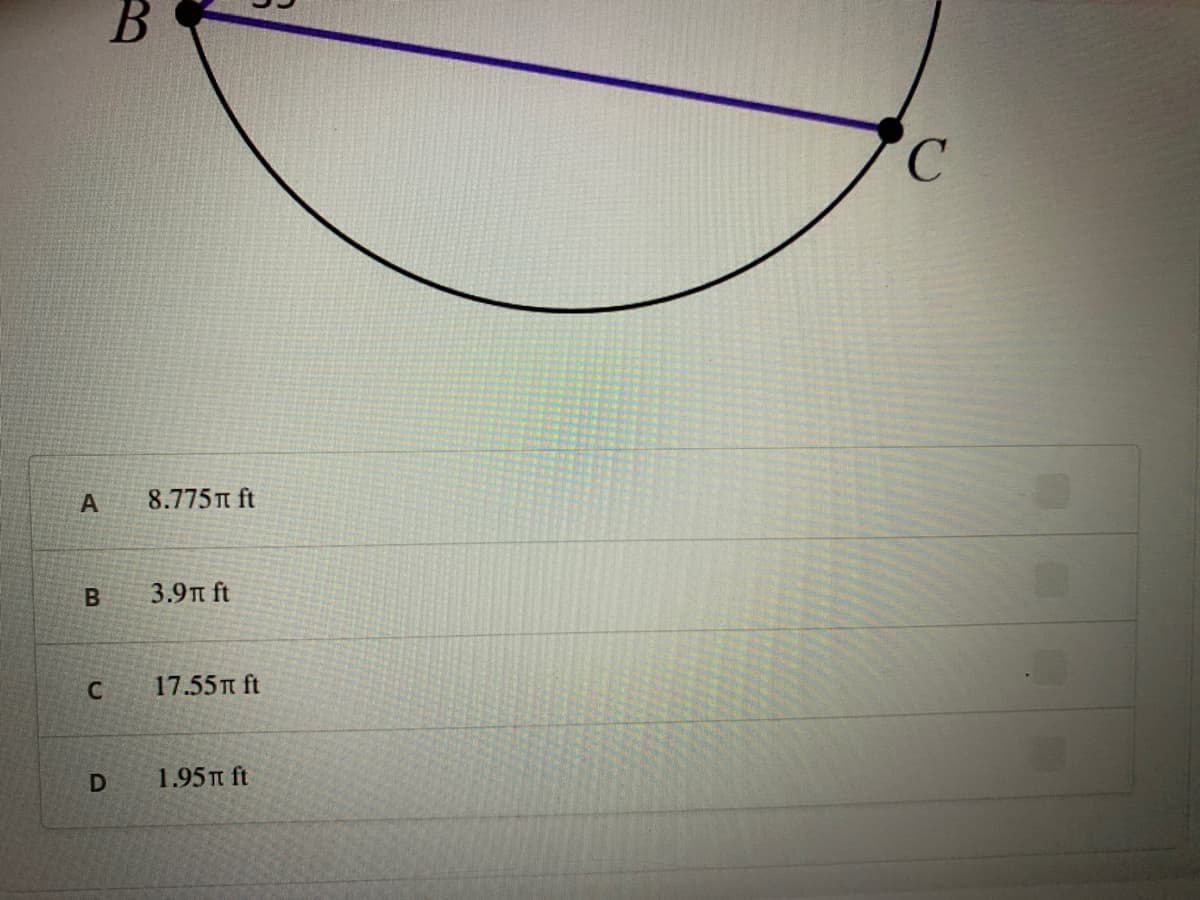 B
C.
А
8.775п ft
3.9п ft
17.55п ft
1.95п ft
