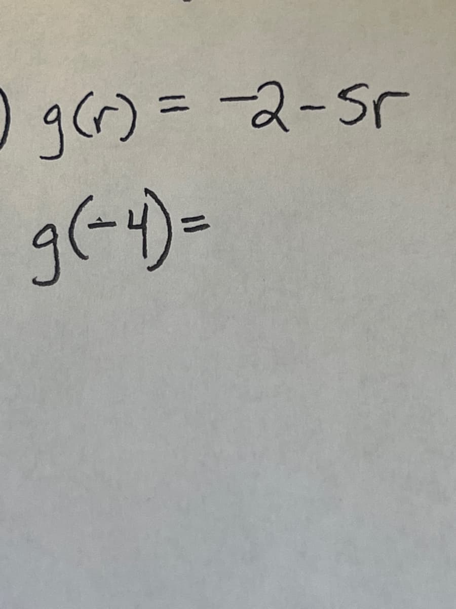)gr) =2-5r
ニ
g(-4)=
