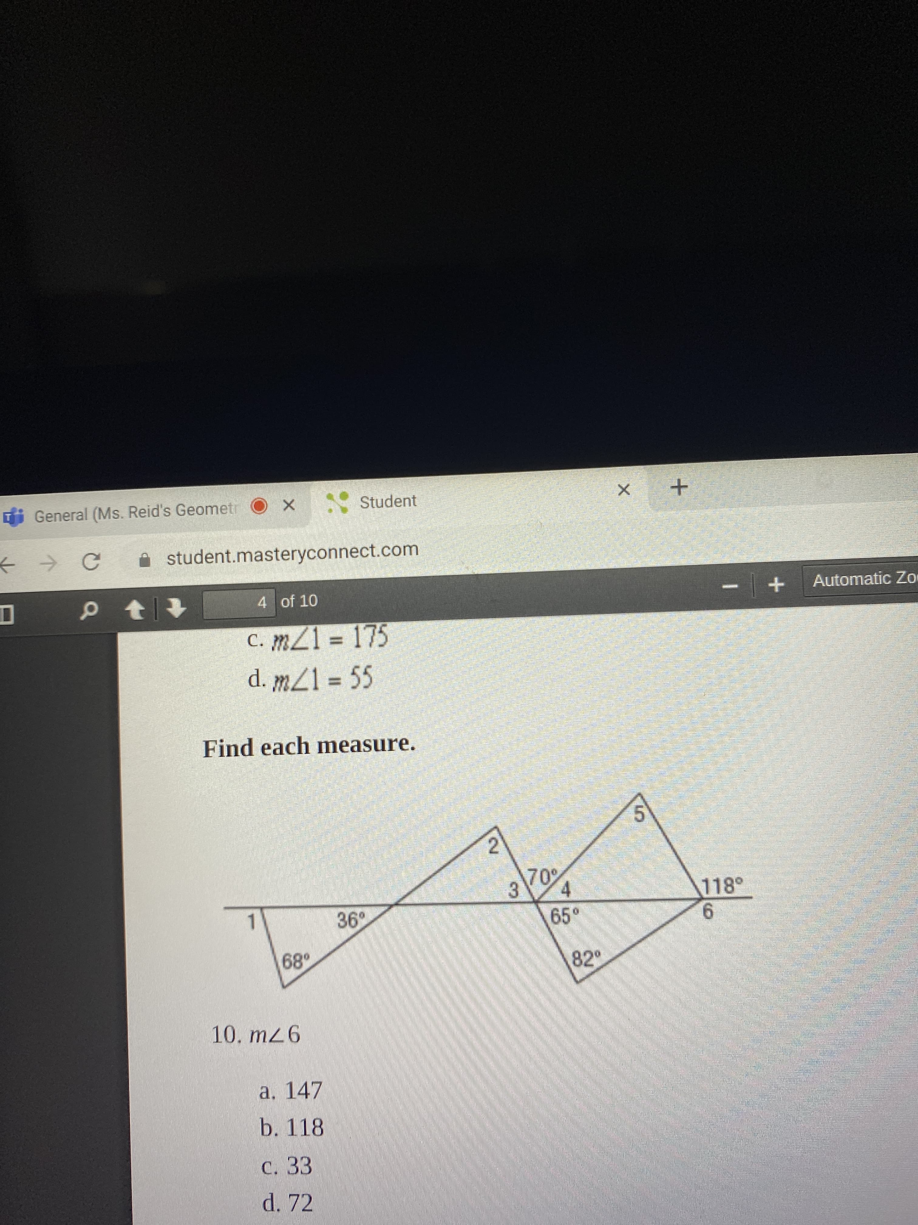 Find each measure.
