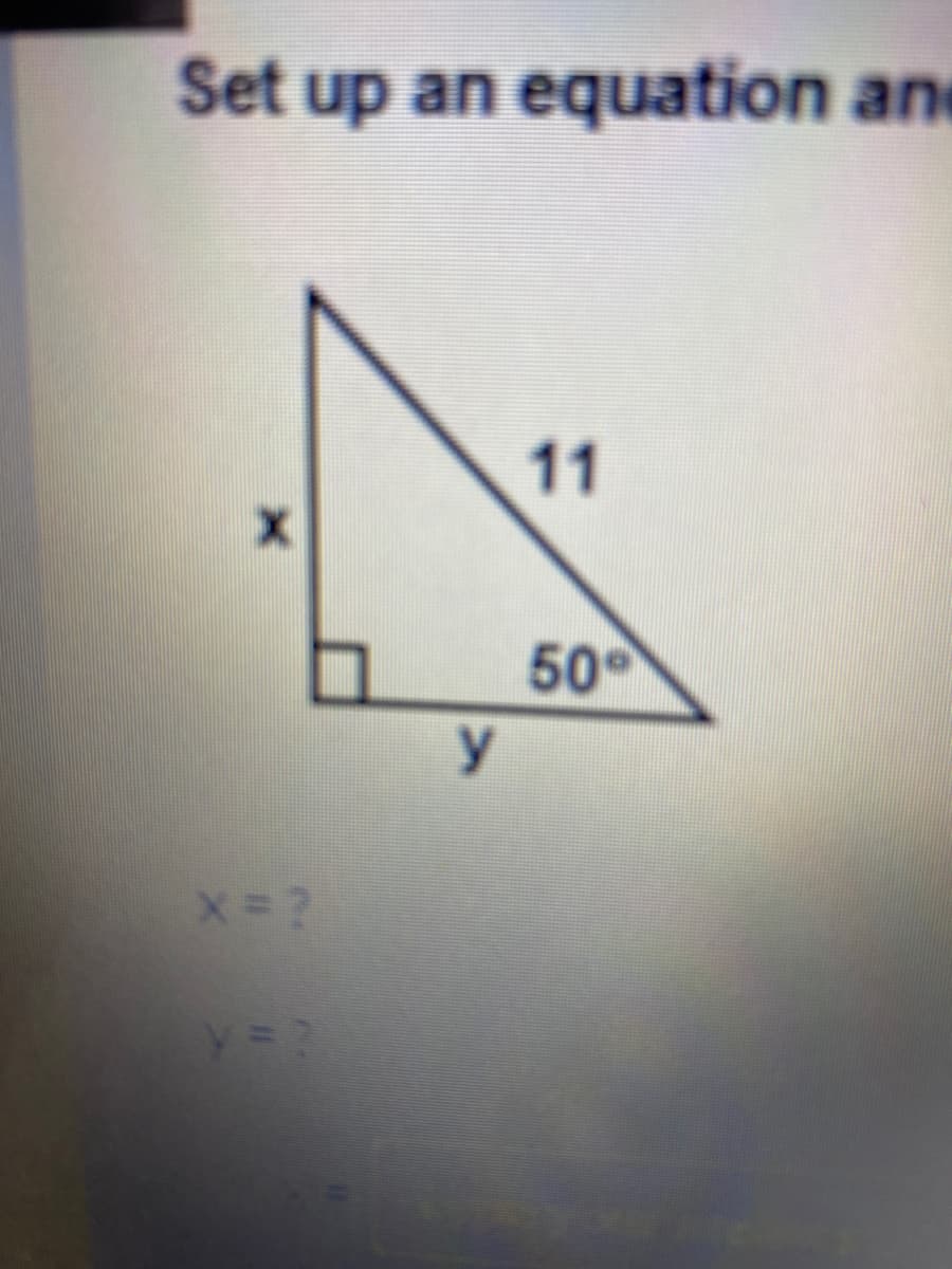 Set up an equation and
11
50
