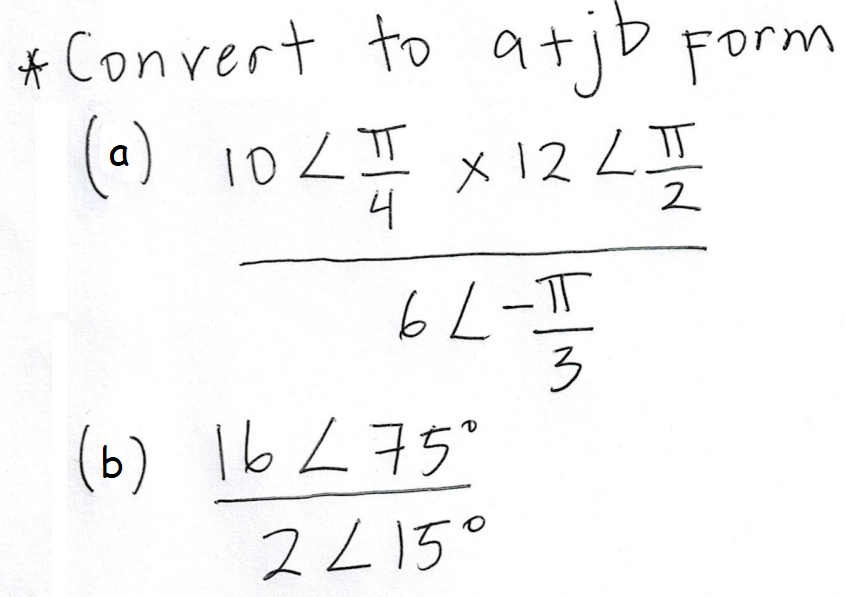 * Convert to atjD Form
(0) 102품 x12 2프
(a)
10 2프
X 12
4
L-T
3
(b) lb L75°
2L15°
