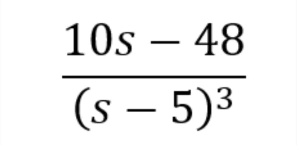 10s – 48
(s – 5)3
