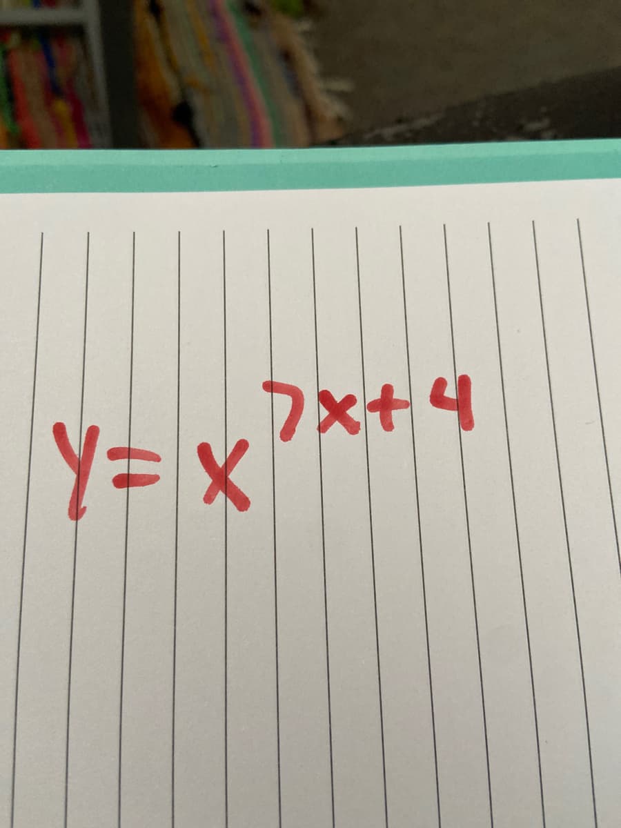 +אק
Y= x
