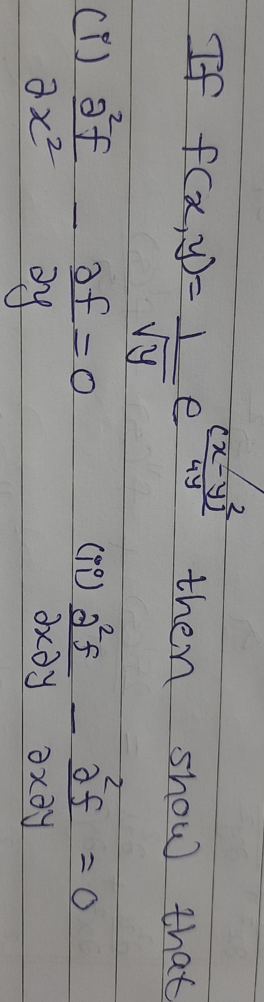 If fxy)=
Vy
af=0
then
show) that
49
af
af =0
