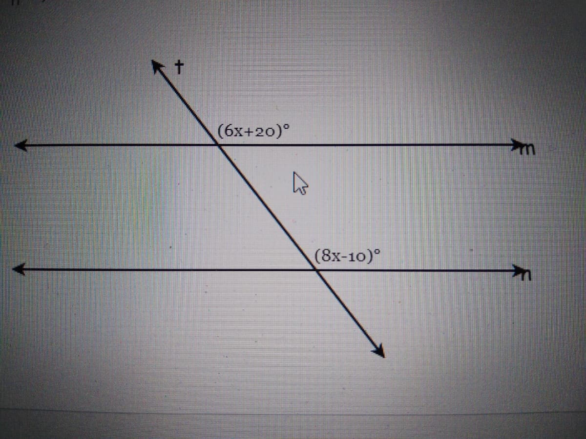 t.
(6х+20)°
(8х-10)°
