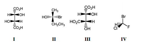 CO2H
CO,H
CH3
HOll Br
HD
IOH
HD
OH
Br
но
HO2C
HI
CO,H
CH2CH3
HI
'F
či
но
I
II
III
IV
