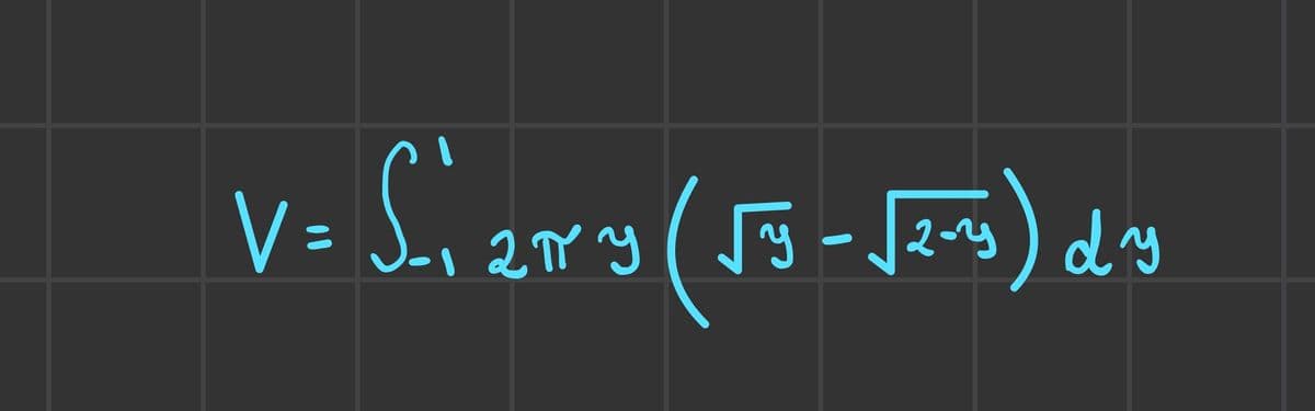 V=S_₁2πy (√5-√2-3) dy
ПУ