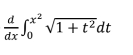 S
dx 0
√1 + t²dt