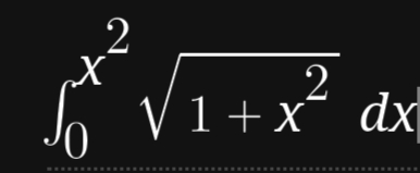 56
2
2
√√₁+x² dx
1