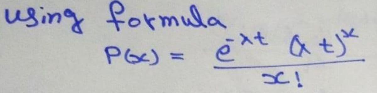 using formula
PG) = ë xt a tje
ē xt a tje
%3D
