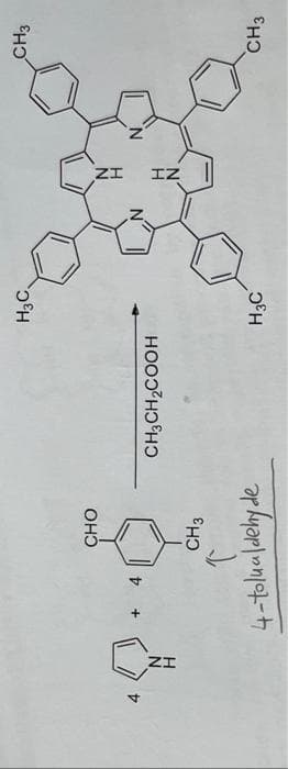 CHO
9.0
CH3
Т
4-tolualdehyde
CH3CH₂COOH
H3C,
H3C
CH3
CH3