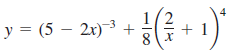 y = (5 – 2x) 3 +
1
+ 1
%3D
2/3
00
