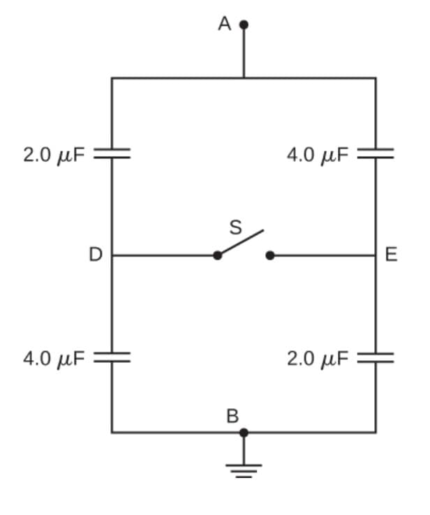 2.0 μF
4.0 με
D
A
S
B
4.0 με
2.0 μF
E