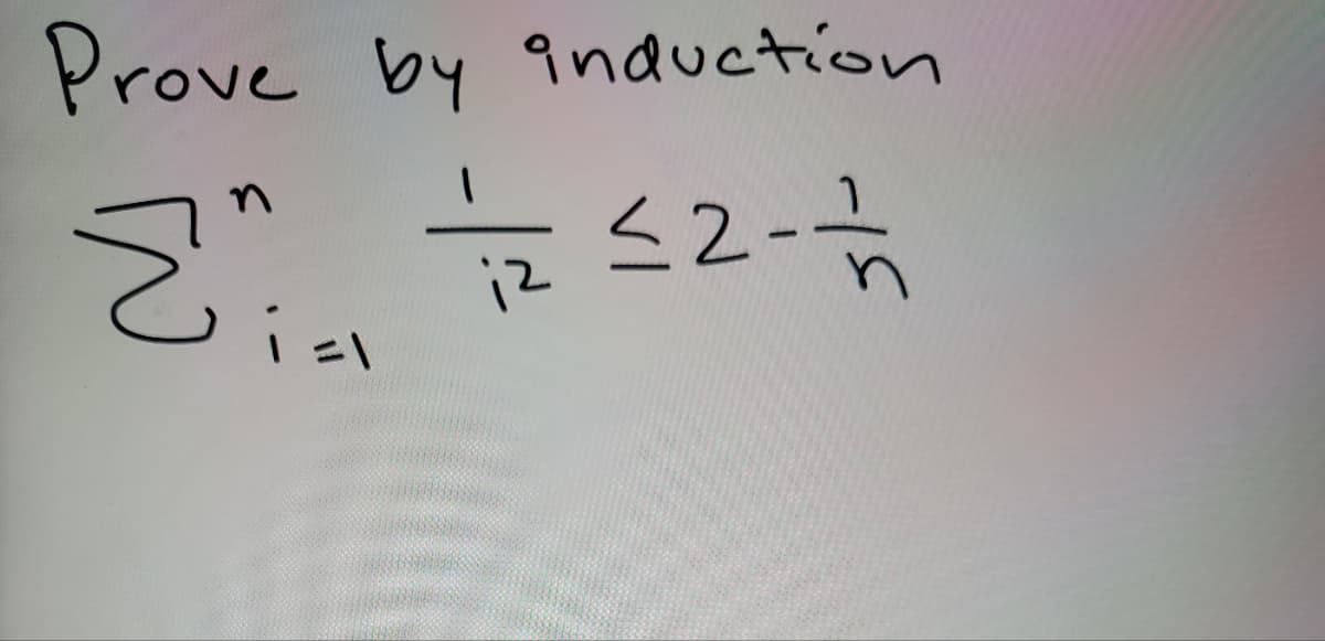 Prove by induction
....
눈드러금
i2