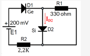 R1
ND1
|Ge
330 ohm
+ 200 mV
TE1
Si
D2
R2
2,2K
