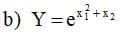 +82
b) Y=ei+x2
