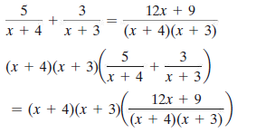 5
12x + 9
x + 4 x + 3
(x + 4)(x + 3)
3
(x + 4)(x + 3)-
+
x + 4
x + 3,
12x + 9
%3 (х + 4) (х + 3)
(x + 4)(x + 3).
3.
