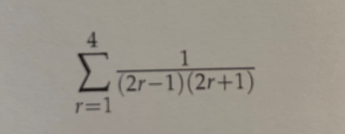 4.
1
(2r-1)(2r+1)
r=1
r3D
3D1
