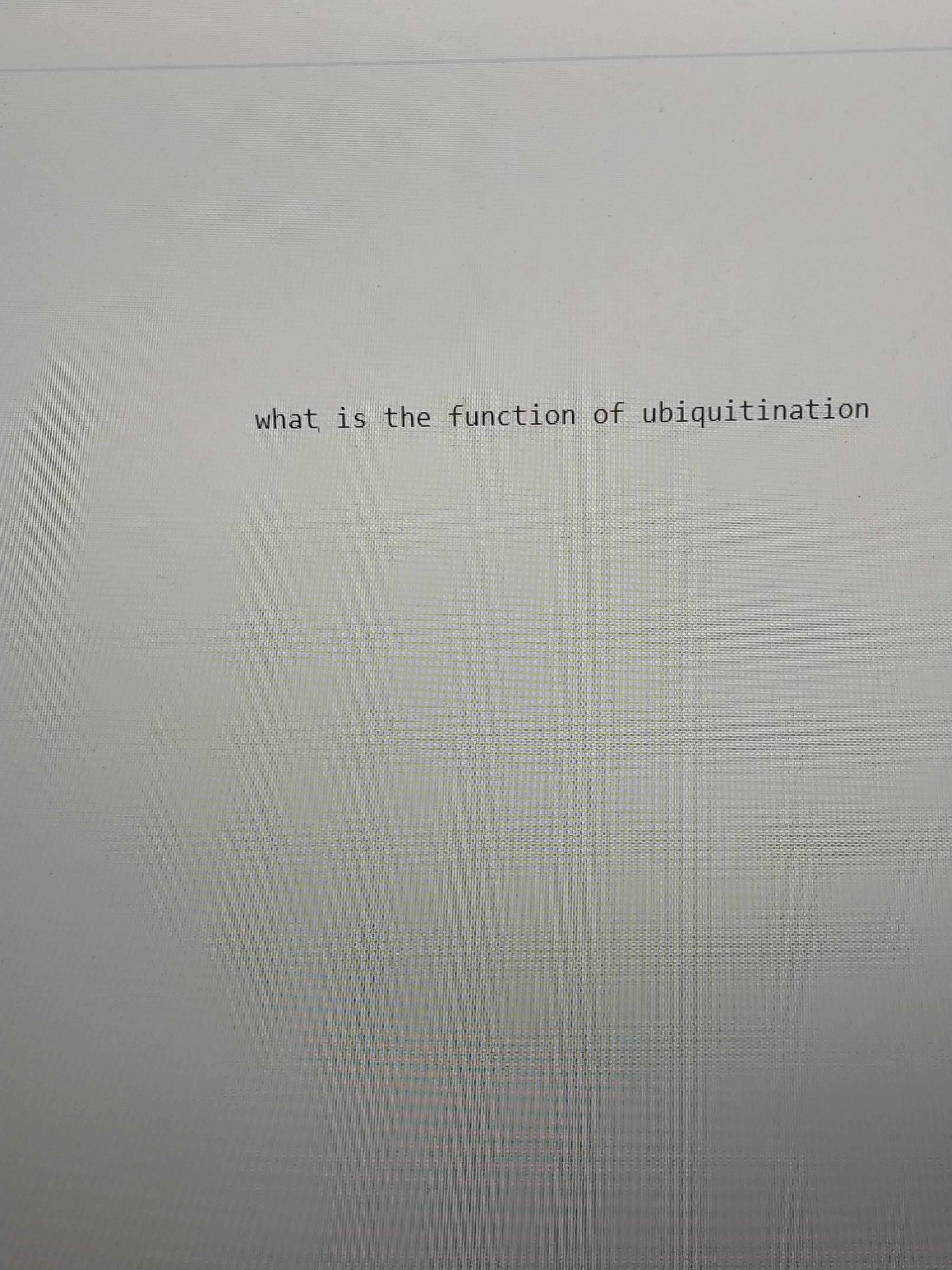 what is the function of ubiquitination
