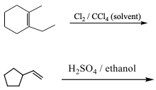 Cl, / CCI, (solvent)
H,SO, / ethanol
