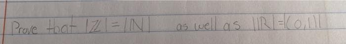 Prove Hoat 12= IN
as well as IR=o
