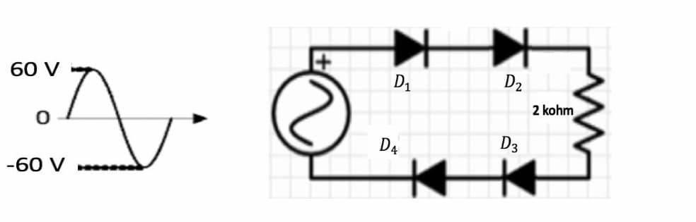 60 V
D1
D2
2 kohm
D4
D3
-60
V
