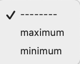 maximum
minimum