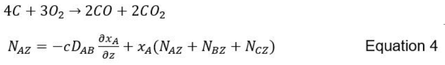 4C + 302 → 2CO + 2C0₂
-CDAB
?ХА
ǝz
NAZ
=
+ XA (NAZ + NBZ + Ncz)
Equation 4