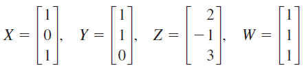 |X = | 0
Y :
Y = | 1
-1
W = |1
3
