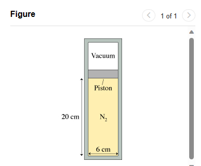 Figure
20 cm
Vacuum
Piston.
N₂
6 cm
<1 of 1