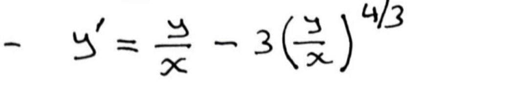 4/3
- y² = ²² - 3 ( ²² ) ²²
y'
1
x
x