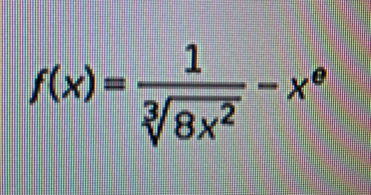 f(x)= 1
8x2
