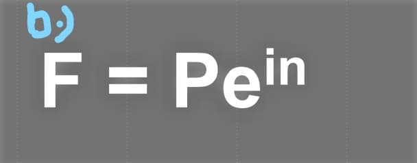 b)
F = Pein
%3D
................
