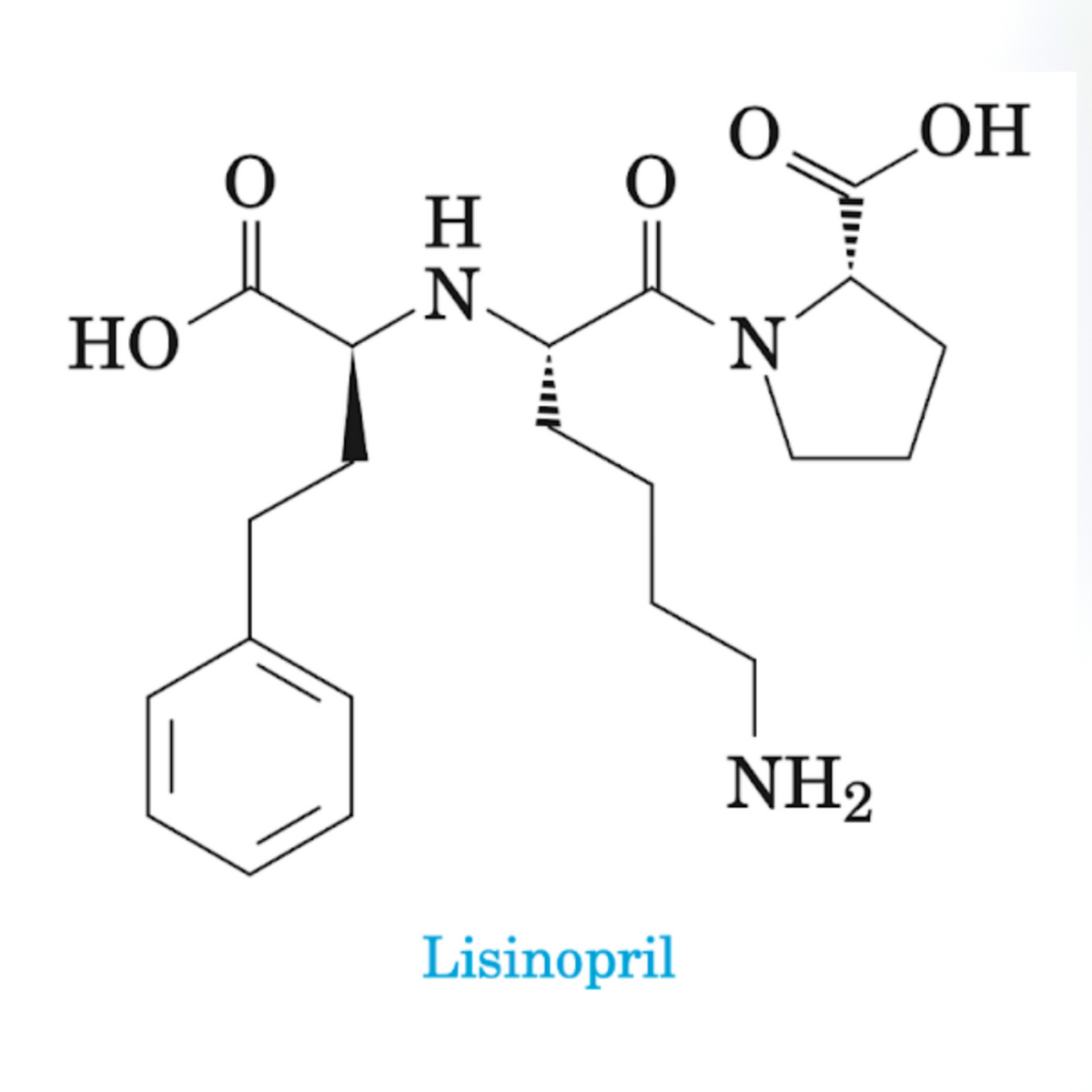 OH
N
НО
N
NH2
Lisinopril
