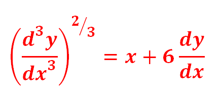 2/3
d°y
13
dy
= x + 6–
dx
3
dx
