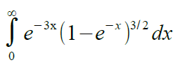 – 3x
Se * (1-e*)² dx
-x \3/2
