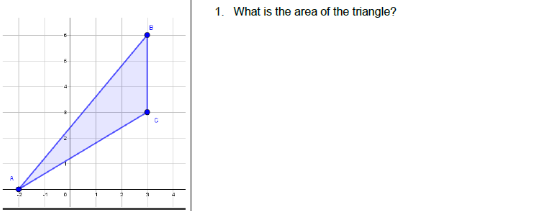 1. What is the area of the triangle?
