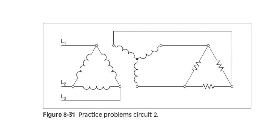 L1
L2
L3
Figure 8-31 Practice problems circuit 2.
