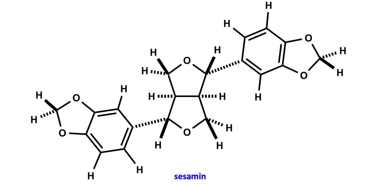 H
н
н
н
H
н
Н
Н…
H
О
н
sesamin
…Н
Н
Н
Н
I
Н
I