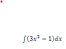 S(3x – 1)dx
