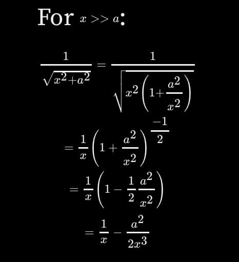 For æ>> a
1
p² + a²
x²4
2
-(19)
=
1+
x2
1
2
1 a
1
X
=
X
—
1
x²1+.
I
▬▬▬
2 x²
2
2x3
72
x²
1
2