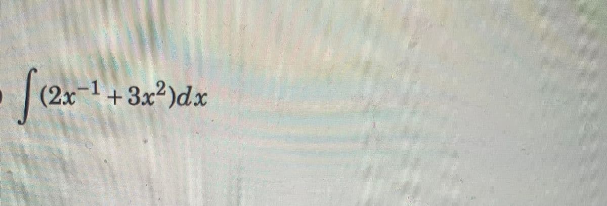 |
(2x-1+3x²)dx
